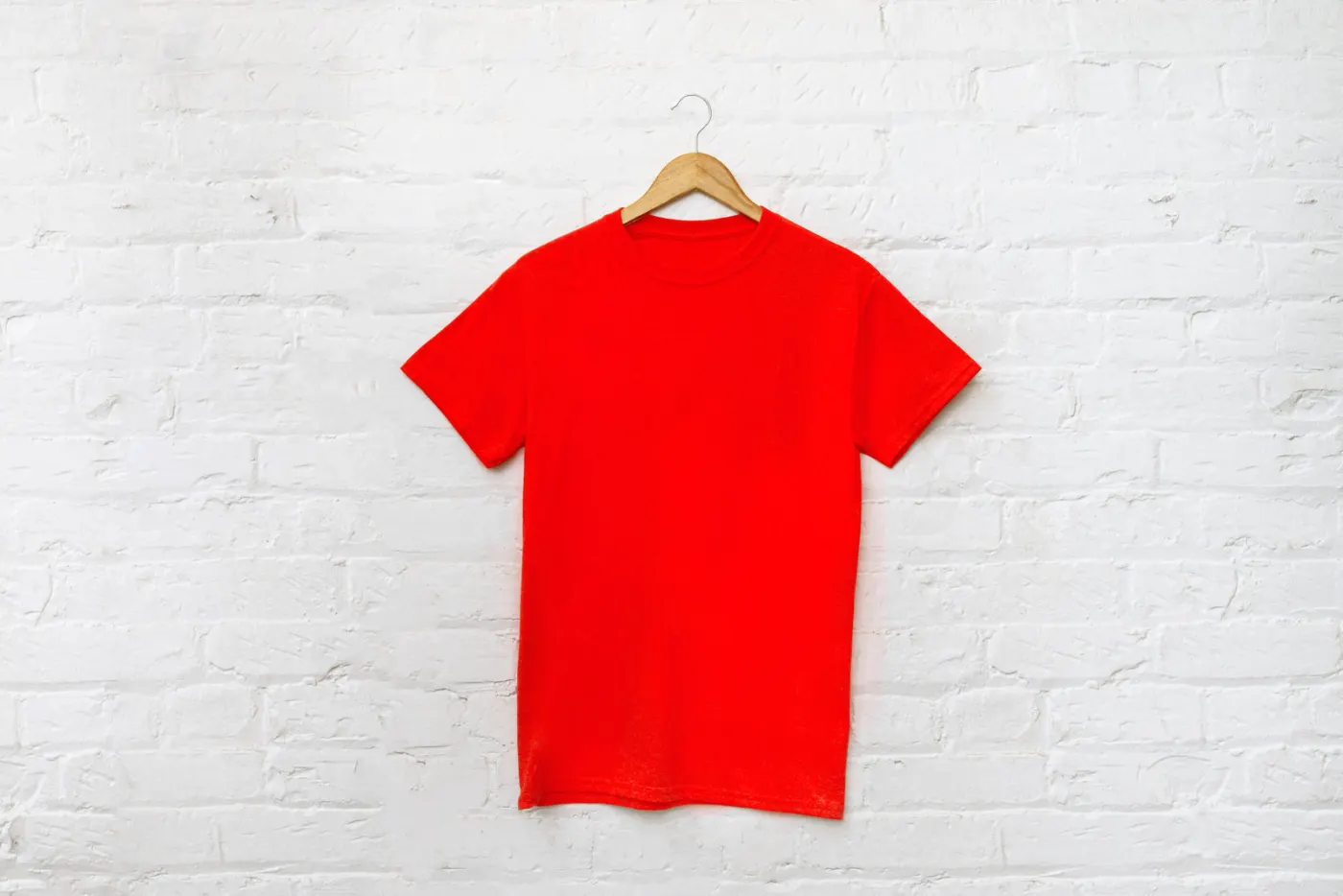 Remera de algodón Rojo
